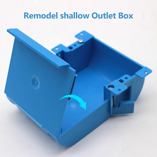 Blue Single Gang Shallow Old Work Box - Image 3