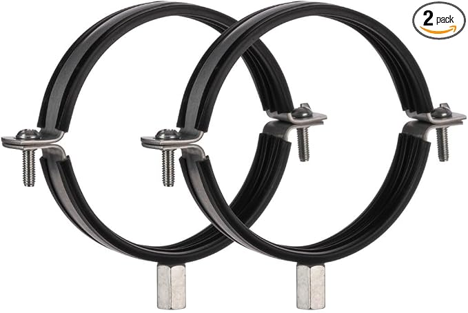 5 Inch Pipe Clamp Pack of 2 by LIRAST