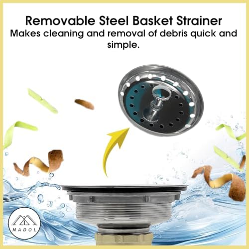 Stainless Steel Kitchen Sink Assembly Kit - Image 5