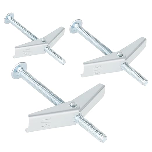 26 Sets 3 Size Toggle Bolts Heavy Duty Metal Drywall Anchors Kit | Toggle Bolts by Aovchei
