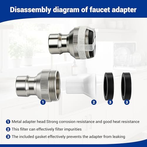 6FT Countertop dishwasher inlet and drain hose kit, compatible - Image 4