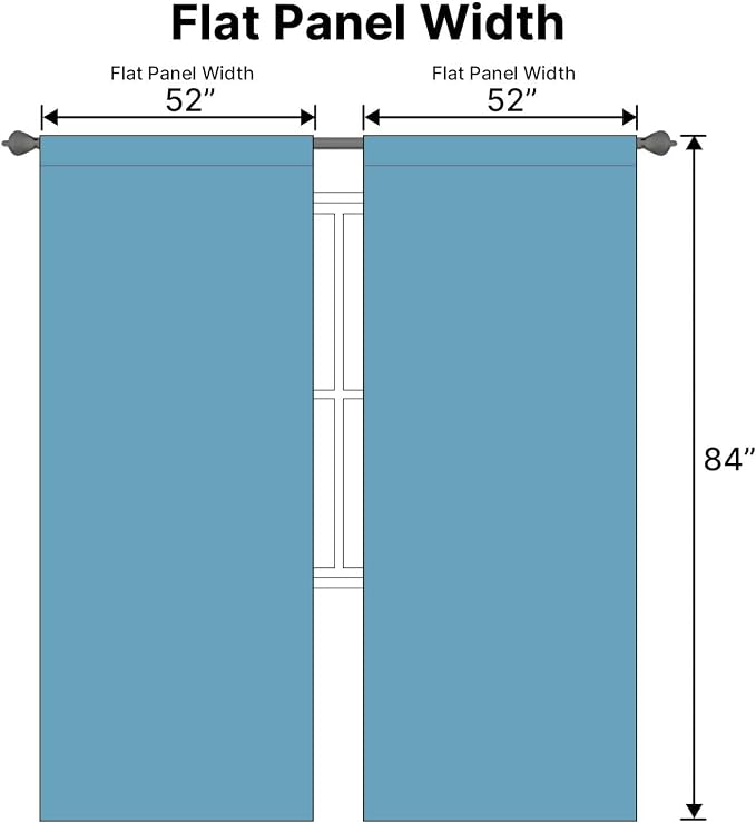 H.VERSAILTEX Blackout Curtains Thermal Insulated Window Treatment Panels Room - Image 7
