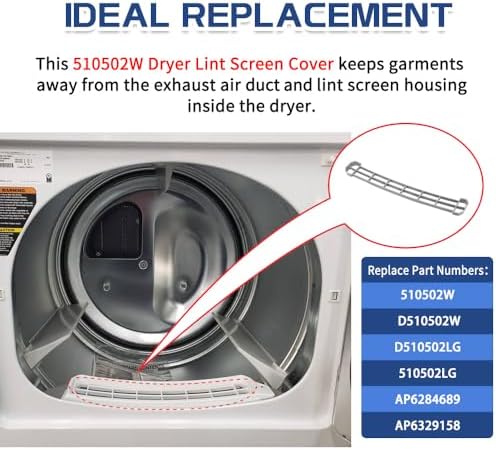 510502W Dryer Lint Filter Cover, Dryer Lint Screen Cover fit - Image 2