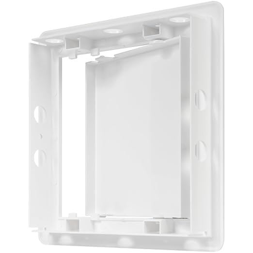 6" x 6" White ABS Plastic Plumbing Access Panel - Image 5
