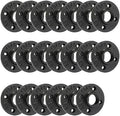 3/4" Heavy Duty Black Floor Flange, Home TZH 20 Pack Malleable iron Pipe Flange by HomeTZH
