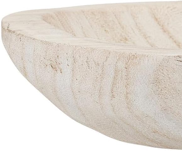 Bloomingville Hand-Carved Paulownia Wood Bowl - Image 5