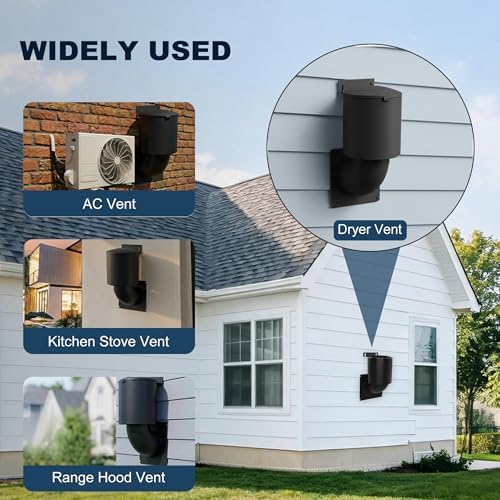Dryer Vent Cover 4 inch, Seal Natural Energy Saving, Replacement Vents UV - Image 7