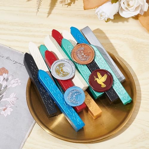 CRASPIRE Peace Dove Pigeon Wax Seal Stamp 1.18In/30mm Olive Animal Bird Wax - Image 4