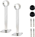Ceiling-Mount Bracket Wardrobe Pipe Bracket Rod Lever Support Holder Fit 32 to by Home