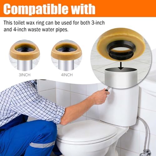 Extra Thick Toilet Wax Ring Replacement Kit - Image 6