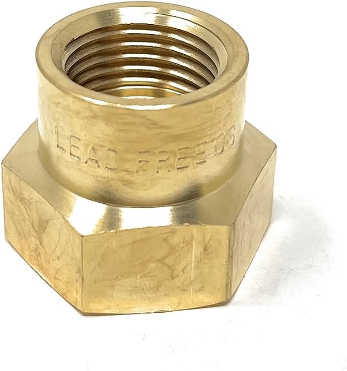 Cascada 1/2" G Thread Female to 3/4" NPT Thread Female Pipe Fitting Adapter - Image 4