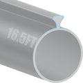 16.5FT Garage Door Seals Bottom Rubber, 0.2" Triangle Weather Stripping Seals by MYFAMIREA