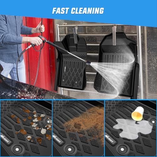 Nilight TPE Floor Mats for Ford Ranger SuperCrew Cab 2024 2025 2026 - Image 5