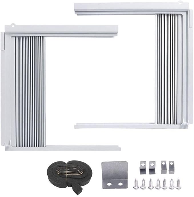 AC Side Panels with Frame Kit for Window Air Conditioner, Adjustable Insulated - Image 2