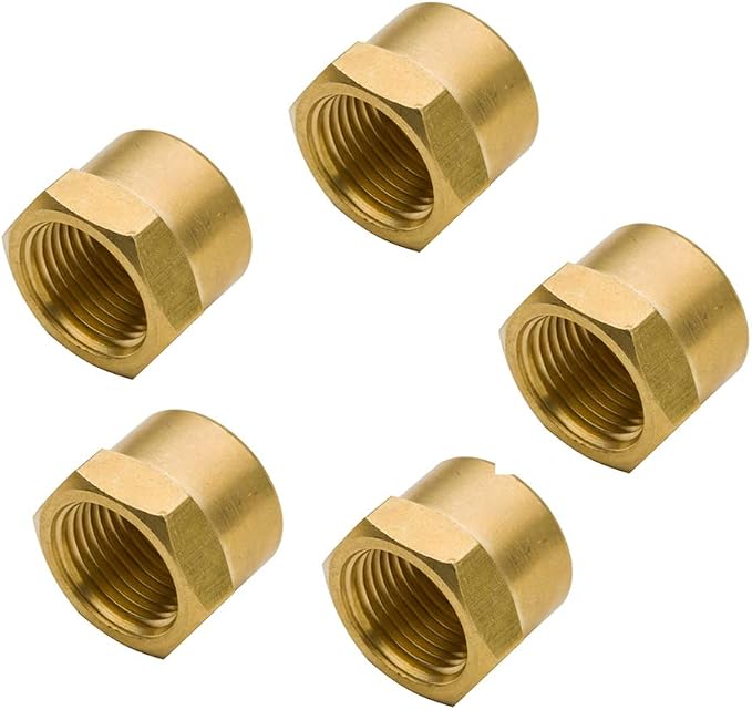 Vis Brass Pipe Fitting, Hex Head Cap, 3/4" NPT Female by VisHomeYard