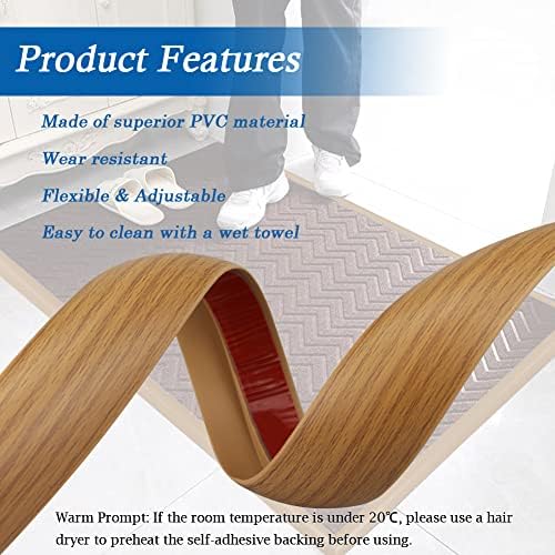 FONUNO Carpet Transition Strip Self Adhesive Floor Transition Strip - Image 3