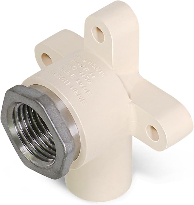 Supply Giant TTDQE034 Female x CPVC Drop Ear Elbow Transition Pipe Fitting; by SupplyGiant