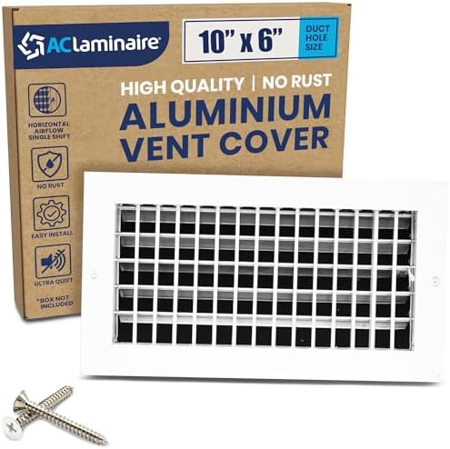 10" x 6" (Duct Hole Adjustable Vent Cover by ACLAMINAIRE