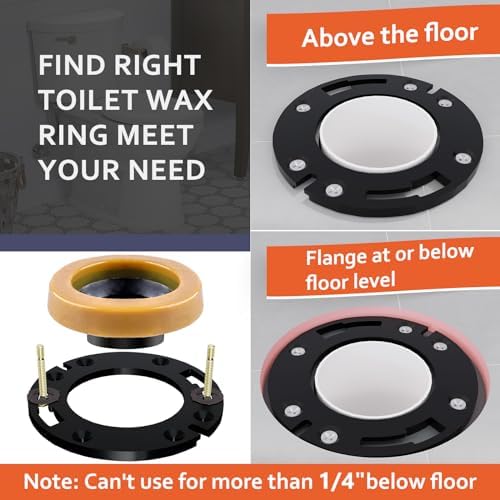 Toilet Flange Repair Kit with Wax Ring - Image 4