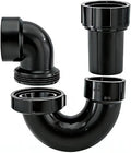 1.5" RV Sink Drain P Trap | Black ABS Adjustable Leak Proof Drain Kit by Unknown