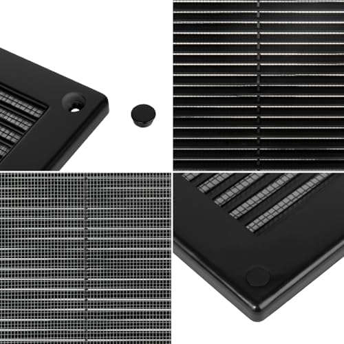 10 x 10 Inch Black Air Vent Cover – Plastic Square Air Vent Grill Cover - Image 7