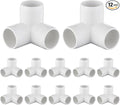 12-Pack 3/4" PVC Fittings 3 Way, Furniture Grade 3/4 Inch PVC Pipe Fittings 3 by Unknown