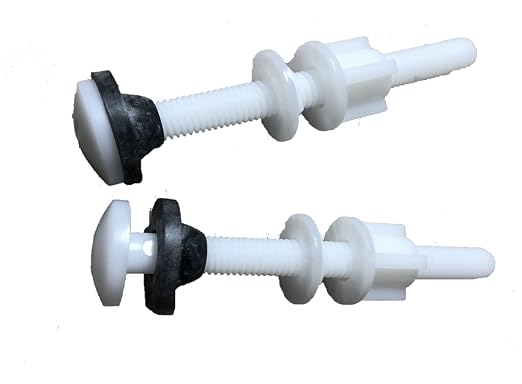 4 inch Nylon Toilet Bolts x 3/8 inch Diameter By NuFlush by NuFlush