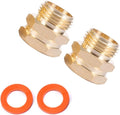 Brass Garden Hose Adapter, 3/4”GHT Male x 3/4”NPT Female Connector, GHT to NPT by Kbrotech