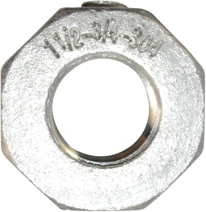 1-1/2" Male x 3/4" Female Thread Reducer Bushing Pipe Fitting, Stainless steel - Image 3