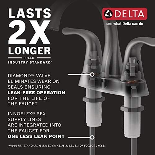 Delta Faucet Trinsic Chrome Bathroom Faucet, Bathroom Sink Faucet, Diamond Seal - Image 4