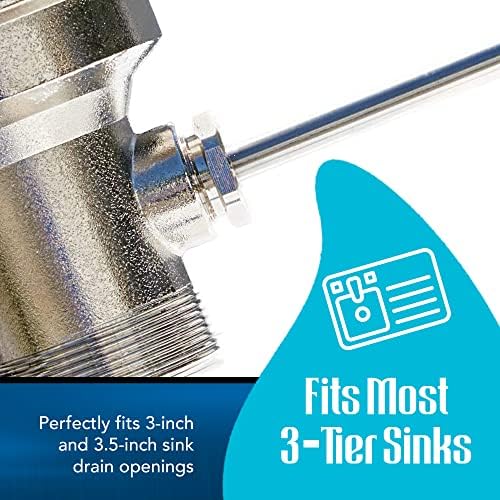 Rotary Twist Drain Handle for Commercial Sink, Controls Drain Stopper, Replaces - Image 5