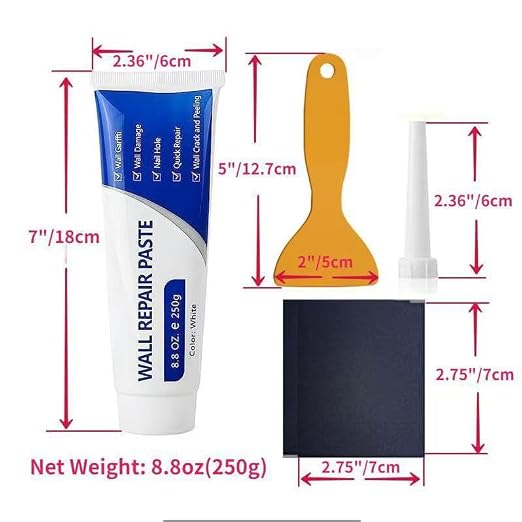 Efficient Wall Repair Paste, Upgrade Multi-Functional Drywall Repair Kit | 2026 - Image 7