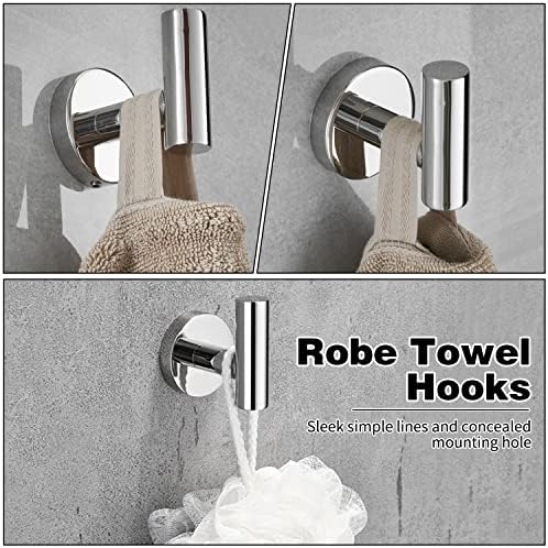10pcs Bathroom Hardware Set, Brushed Nickel Bathroom Hardware Set, Including - Image 4