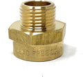 Cascada 1/2" G Thread Male to 3/4" NPT Thread Female Pipe Fitting Adapter by CascadaShowers