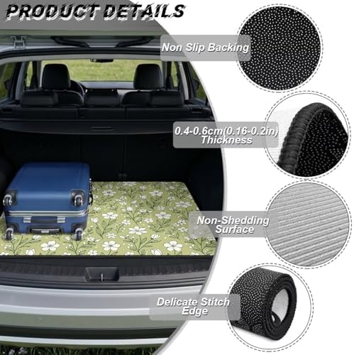 Green Floral Beach Gear Trunk Mat 29"x39" - Image 6