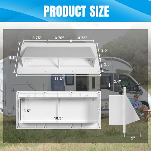 Jack Boss RV Exhaust Vent Cover, Camper Stove Vent Cover Replacement - Image 2