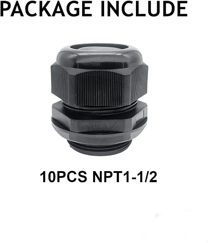 10PCS Cable Glands-PENGLIN 1-1/2" NPT Nylon Cable Connector | IP68 Waterproof - Image 7