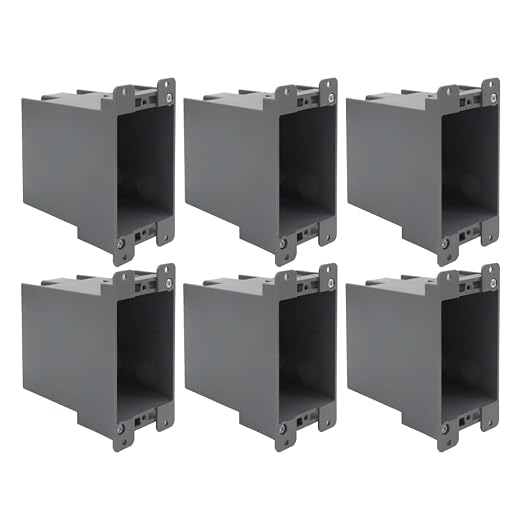 MAKERELE 20 cu 1-Gang Old Work Electrical Outlet Box（6 Pack） | Plastic Junction by MAKERELE