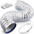7 Inch Flexible Ducting 5FT, Double-Layer Aluminum Dryer Vent Hose, Heavy Duty by iplusmile