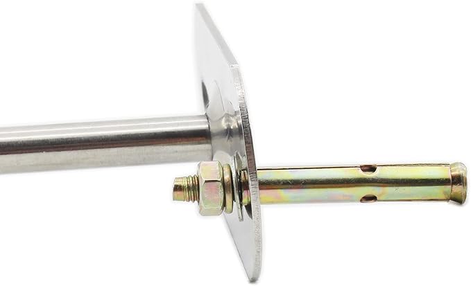2 Pack Ceiling Mount Bracket, Stainless Steel Wardrobe Pipe Bracket Rod Holder - Image 8