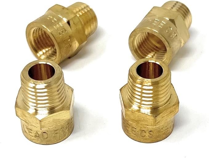 Cascada Lead-Free Brass Adapter, G Thread British BSPP Male to NPT Female |) by CascadaShowers
