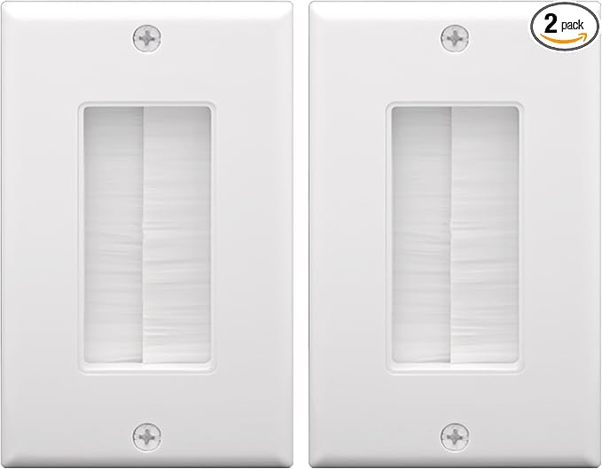 VCE Brush Wall Plate for Low Voltage Cables by VCE