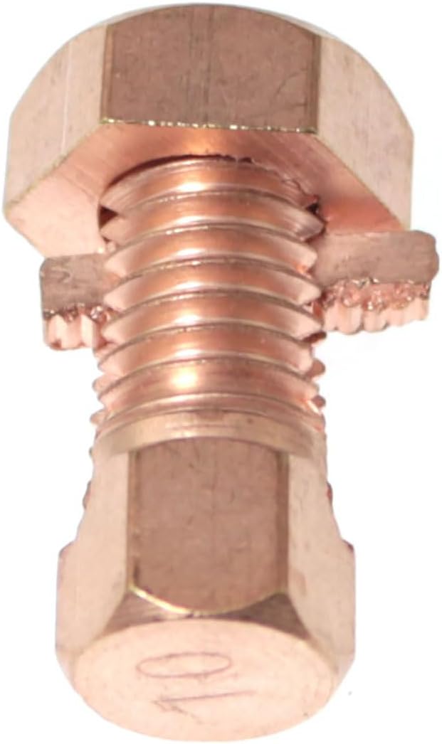 RLECS 4pcs TJ-10 Copper Open Bolt Wire Clamp Power Fittings are Used to - Image 2