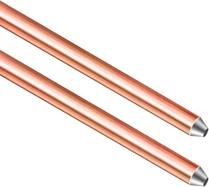 GOUNENGNAIL - 8ft Ground Rod - UL Listed 5/8'' Bonded Electrical Copper by GOUNENGNAIL