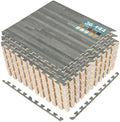 Sorbus Wood Grain Floor Tiles Foam Mat EVA Interlocking Mats Tile 3/8-Inch by Sorbus