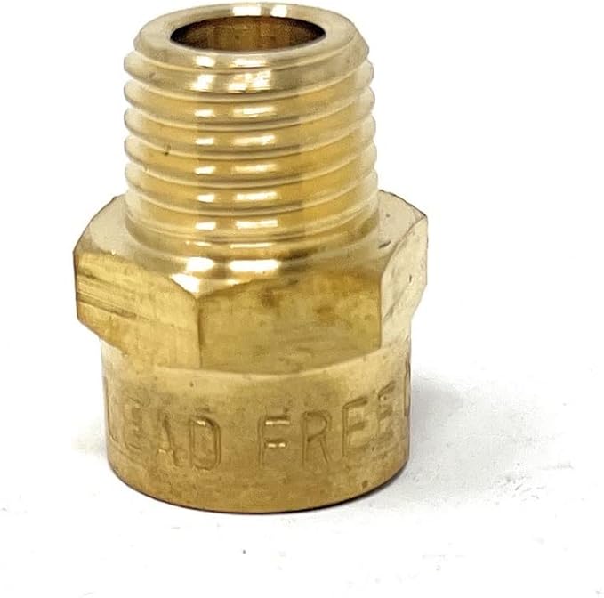 Cascada Lead-Free Brass Adapter, G Thread British BSPP Male to NPT Female |) - Image 7
