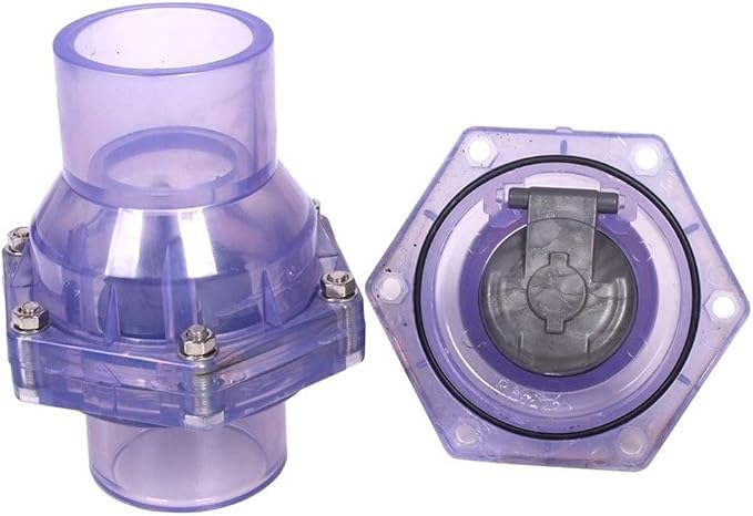 Check Valve, 40mm 50mm 63mm Transparent U-PVC Sewer Deodorization Non-Return - Image 3