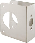 Prime-Line MP9457 Lock and Door Reinforcer, 1-3/4 x 2-3/8 In. | Stainless Steel by Prime-Line