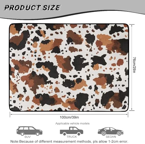 Cow Spot Waterproof Car Trunk Mat 29"x39" - Image 7