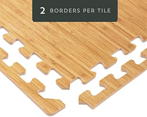 Forest Floor 3/8 Inch Thick Printed Foam Tiles, Premium Wood Grain Interlocking - Image 4
